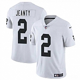 Men & Women & Youth Las Vegas Raiders #2 Ashton Jeanty White 2025 Draft Vapor Untouchable Limited Stitched Jersey,baseball caps,new era cap wholesale,wholesale hats